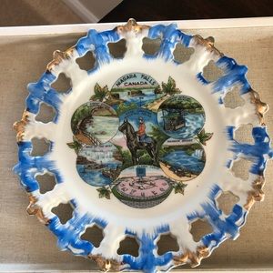 Niagara Falls Canada Souvenir Plate, Vintage Kitch